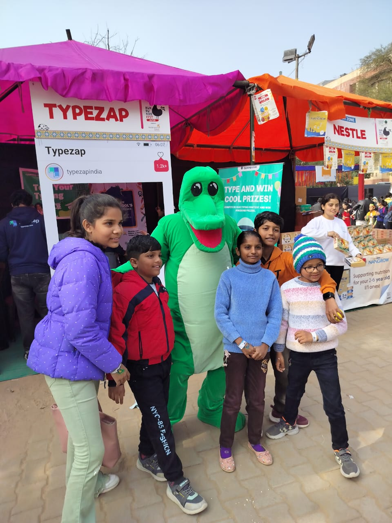 Typezap event - Person typing